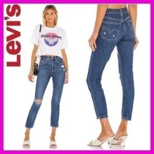 NWT LEVI’S 501 denim jeans high rise pants